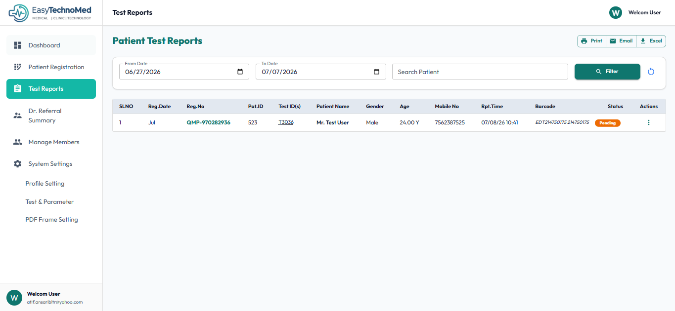PathLab Dashboard Preview